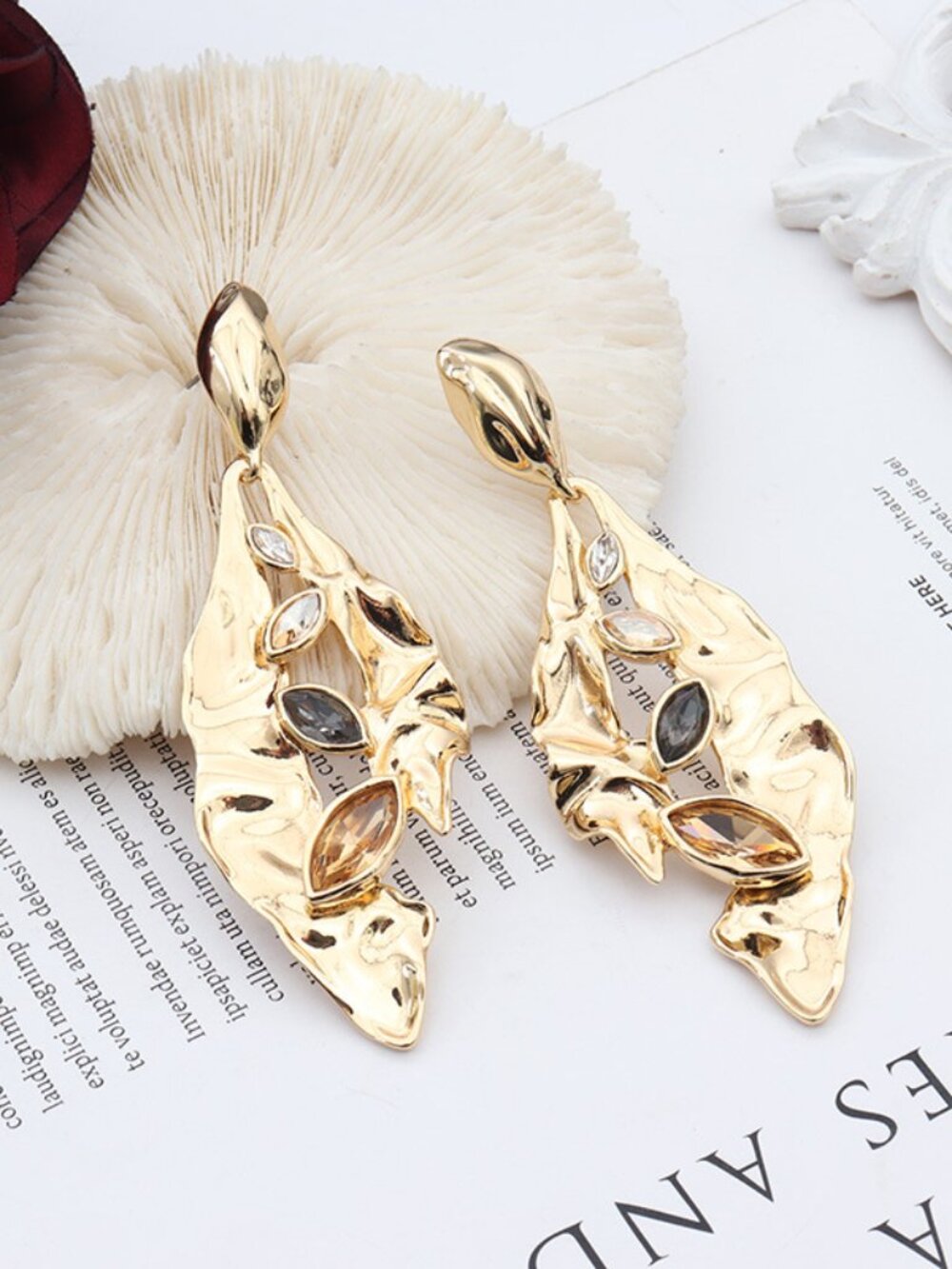 Alexis Bittar Leaf Openwork Stud Earrings - Picture 3 of 5
